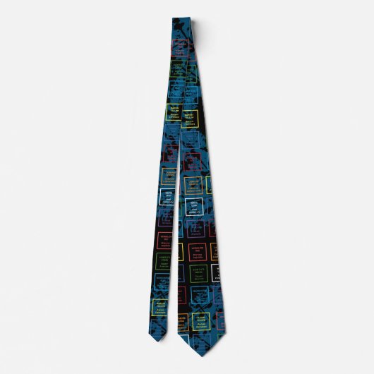 ACMT gifpalet Stropdas blauw (Achterkant)