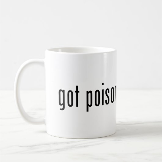 ACMT Got Poison - Zwart Print Koffiemok (Links)