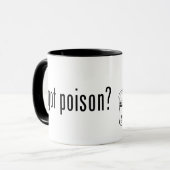 ACMT Got Poison - Zwart Print Mok (Voorkant links)
