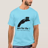 ACMT Hier voor de T Black Design T-shirt (Voorkant)