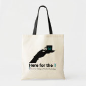 ACMT - Hier voor de T Black Design Tote Bag (Voorkant)