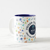 ACMT Poison Doctor Blue Two-Tone Coffee Mok (Voorkant links)