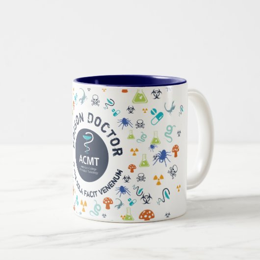ACMT Poison Doctor Blue Two-Tone Coffee Mok (Voorkant rechts)