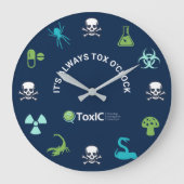 ACMT/ToxIC Tox-klok - Donkerblauw ontwerp 2 Grote Klok (Voorkant)