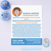 Acne Design, Dermatologist, Dermatology Clinic Flyer (Enkel)