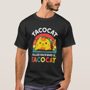 Aco Cat Spelling Backward Acocat Mexican T-shirt