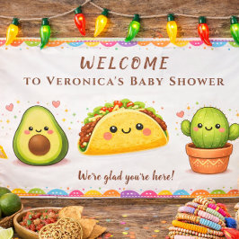 aco over een Baby Shower Welkom Poster Banner