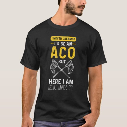ACO Pet Rescue Animal Control Officer bij dieren T-shirt (Voorkant)