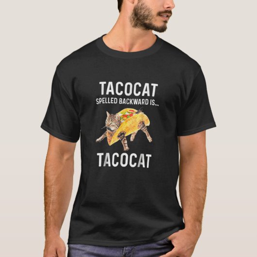 Acocat Spelled Backward Is Acocat Love Cat And Aco T-shirt (Voorkant)