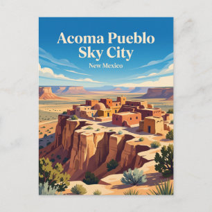 Acoma Pueblo Sky City New Mexico Briefkaart