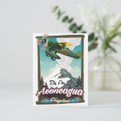 Aconcagua — Argentijnse  gedrukte posters. Briefkaart (Staand voorkant)