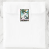 Aconcagua — Argentijnse  gedrukte posters. Vierkante Sticker (Tas)