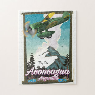 Aconcagua Argentinië reisposter Legpuzzel