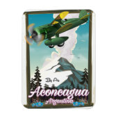 Aconcagua Argentinië reisposter Magneet (Verticaal)