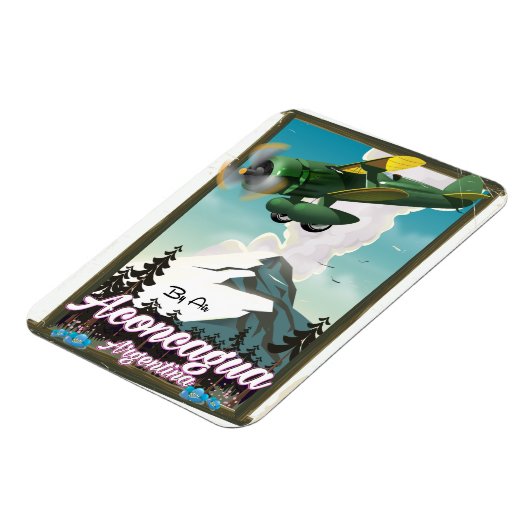 Aconcagua Argentinië reisposter Magneet (Linkerzijde)