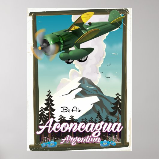 Aconcagua Argentinië reisposter Poster (Voorkant)