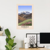 Aconcagua Argentinië Reisposter Poster (Thuiskantoor)