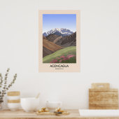 Aconcagua Argentinië Reisposter Poster (Keuken)