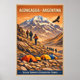 Aconcagua Argentinië - Reisverhalen Poster