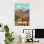 Aconcagua Berg Reisposter Poster (Thuiskantoor)