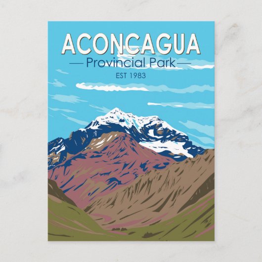 Aconcagua Provincial Park Argentinië Reizen  Briefkaart (Voorkant)