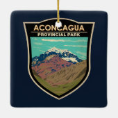 Aconcagua Provincial Park Argentinië Reizen  Keramisch Ornament (Achterkant)