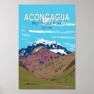 Aconcagua Provincial Park Argentinië Reizen  Poster
