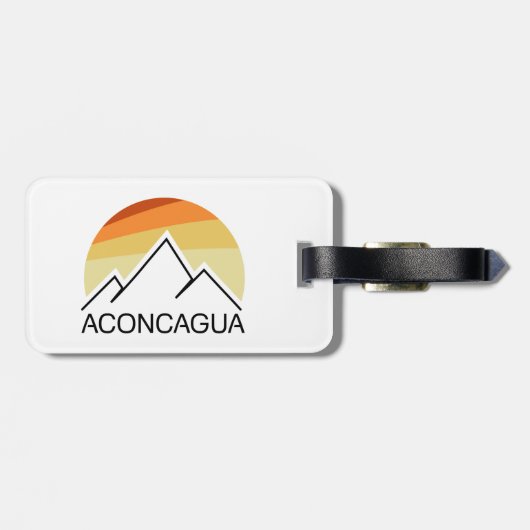 Aconcagua Retro Bagagelabel (Achterkant horizontaal)