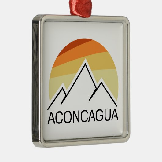 Aconcagua Retro Metalen Ornament (Rechts)