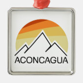 Aconcagua Retro Metalen Ornament (Voorkant)