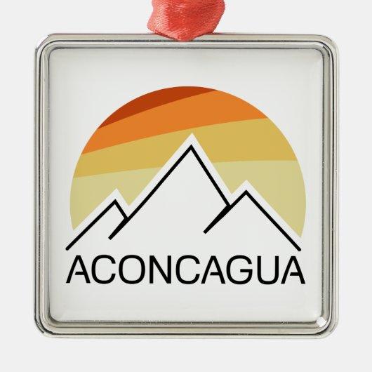Aconcagua Retro Metalen Ornament (Voorkant)