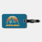 Aconcagua Retro Turquoise Bagagelabel (Achterkant horizontaal)