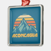 Aconcagua Retro Turquoise Metalen Ornament (Links)