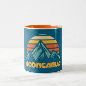 Aconcagua Retro Turquoise Tweekleurige Koffiemok (Center)