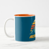 Aconcagua Retro Turquoise Tweekleurige Koffiemok (Links)