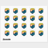 Aconcagua Sunrise Vierkante Sticker (Vel)
