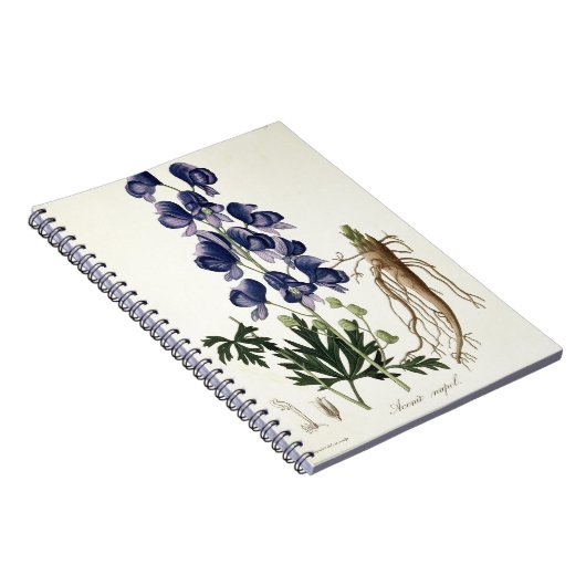 Aconitum Napellus uit 'Phytographie Medicale' door Notitieboek (Rechterzijde)