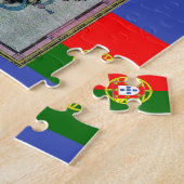 AÇORES Historical Map Jigsaw Puzzle Legpuzzel (Zijkant)