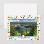 Açores Island - De lagune van de Sete Cidades Briefkaart (Voorkant / Achterkant)
