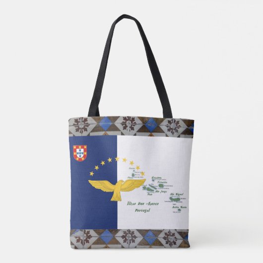 Açores Portugal Tote Bag (Achterkant)
