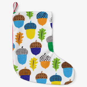Acorn Autumn: bladpatroon. Kleine Kerstsok