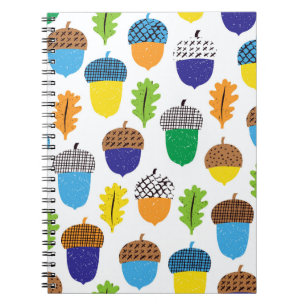 Acorn Autumn: bladpatroon. Notitieboek