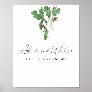 Acorn branch - advies en wensen poster