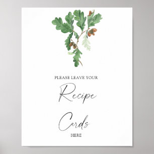 Acorn branch - Uw receptkaart hier Poster