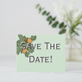 Acorn bruiloft bewaar de datum aankondigingskaart (Staand voorkant)