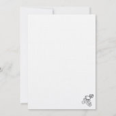 acorn bruiloft uitnodiging linen finish (Achterkant)