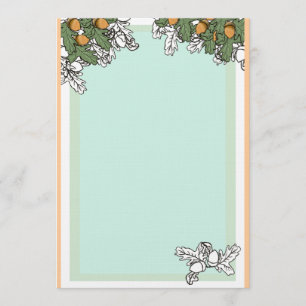 acorn bruiloft uitnodiging linen finish
