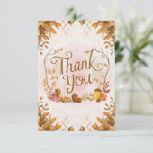 Acorn Chestnut Autumn Herfst Bedankkaart (Staand voorkant)