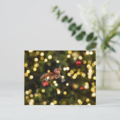 Acorn elf als een kerst engel - Kerstmis Briefkaart (Staand voorkant)