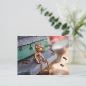 Acorn elf bijenhouder briefkaart (Staand voorkant)